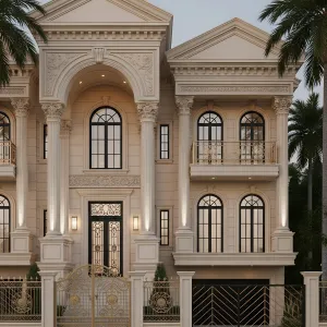 Grand Portico Manor Elevation
