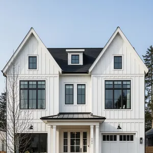 Snow-Capped Suburbia: The Modern Farmhouse