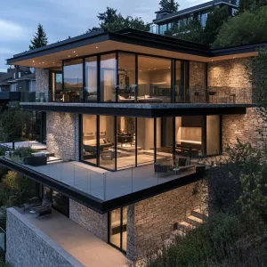 Hilltop Hideaway: Glass Meets Grass