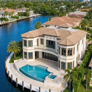 Waterfront Curved Terrace Villa