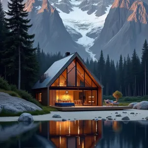 Reflective Winter Escape