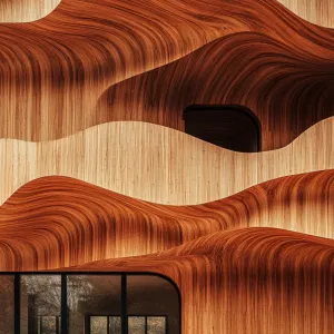 Wavy Wood Rhapsody: A Timber Delight