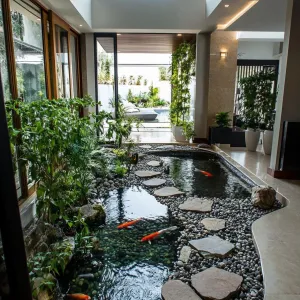 Tranquil Fish Oasis Meets Modern Living