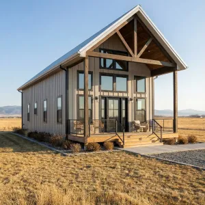Big Sky A-Frame Barndo Porch