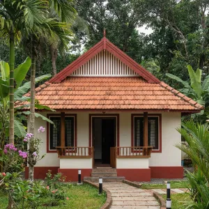 Little Terracotta Porch In Jungle