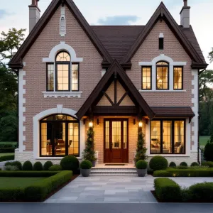 Charming Abode: A French Cottage at Dusk