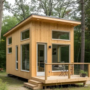 Tiny Sunny Timber Hut