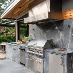 Grey Marble Backsplash