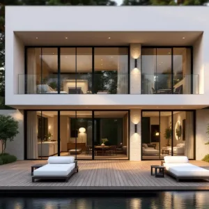 Contemporary Splendor: The Glass-Embraced Retreat