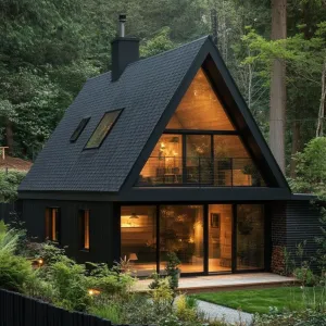 Charming A-Frame Cabin Nestled in the Woods