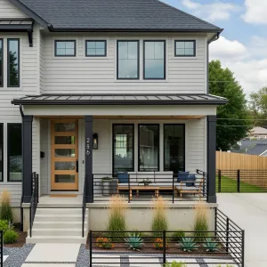 Front Porch Finesse: Modern Charm Unleashed
