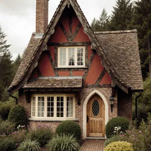 Charming Red Hideaway with Vintage Vibes