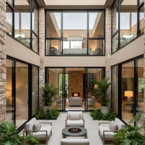 Courtyard Charisma: A Glamorous Green Escape