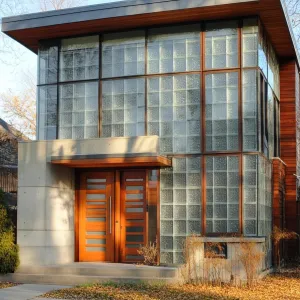Translucent Cube Retreat: The Glass Facade Oasis