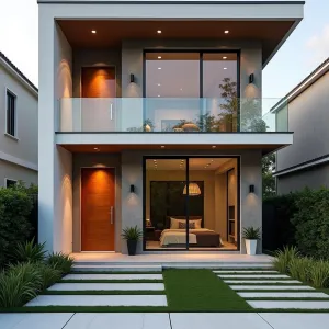 Two-Story Wonder with Wooden Accents