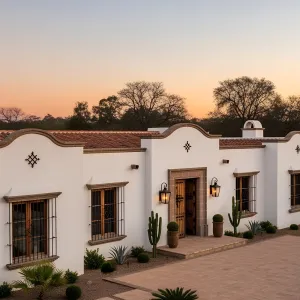 Sunset Silhouette: Cacti and Clay Harmony