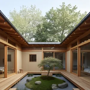 Cedar Cloister With Mossy Island