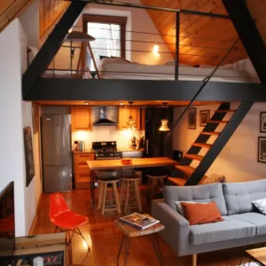 Multi-level A-frame With Lofted Sleeping Areas