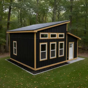 Modern Mono-Pitch Studio Shed