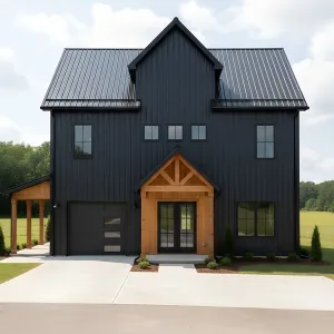 Charcoal Timberframe Barndo
