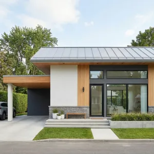 Warm Timber Front With Framed Carport