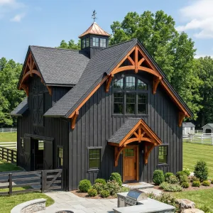 Charcoal Barn Truss Backyard Escape