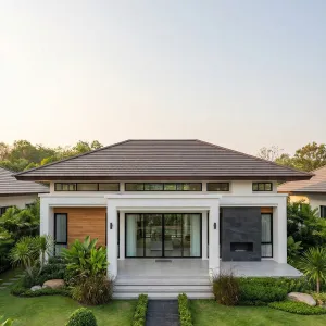 Serene Linear Gardenfront Lodge