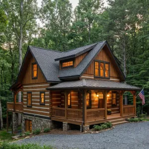 Forest Ridge Timber Porch Cabin