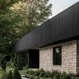The Modern Hideaway: Stone and Steel Symphony