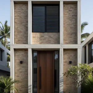 Louvered Brick Portal House