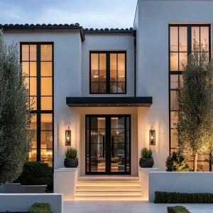 Contemporary Calm with an Illuminated Facade