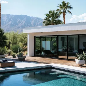 Sunny Poolside Panorama