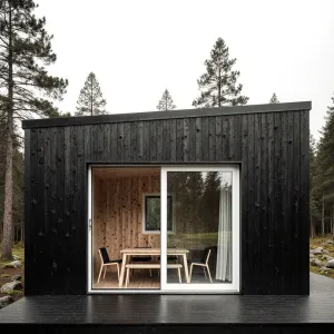 Scandinavian Modern Eco Cabin Delight