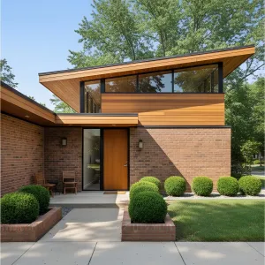 Mid-Century Mirage: Brick, Wood, and Whimsy