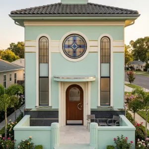 Mint Art Deco Jewel Box Cottage