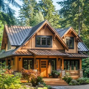 Woodland Cabin with a Copper Crown