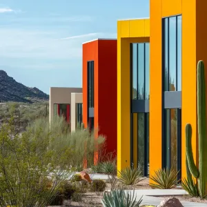Colorful Desert Facade Fiesta