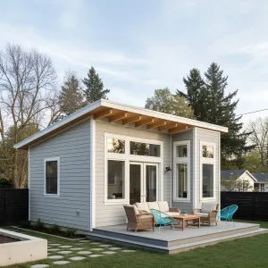 Skylit Cedar-Eave Patio Studio