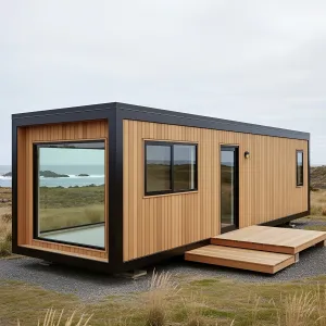 Boxy Belle: Nature’s Wood-Clad Office