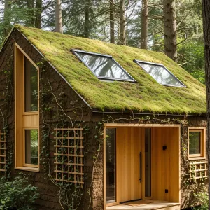 A Verdant Hideaway with an Organic Roof