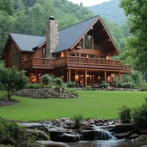 Log Cabin Laughs: A Streamside Escape