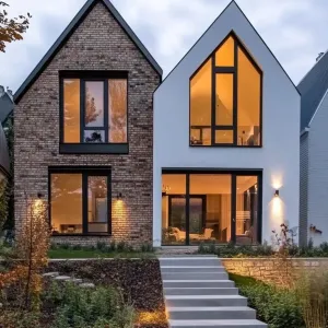 Gable House Radiance: Twilight Luminescence