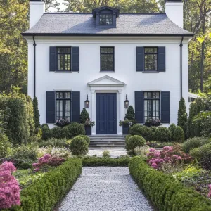Preview of Georgian Serenity with a Floral Pathway