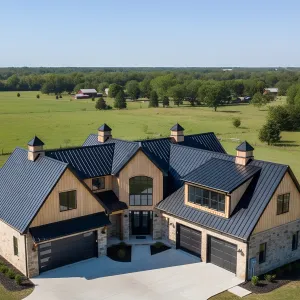 Grand Gables Among Rolling Meadows