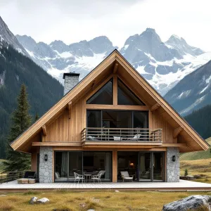 Peek-a-Boo Peaks: A-Frame Mountain Marvel