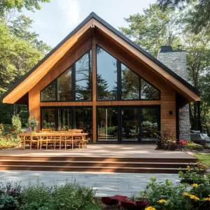 Nature’s Geometric Gem: The A-Frame Retreat