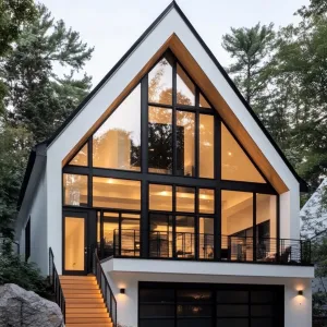 The Dramatic A-Frame Delight Amidst Nature