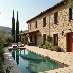 Tuscan Tranquility by the Poolside