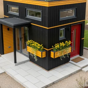 Blooming Bliss: A Petal-Packed Micro Home