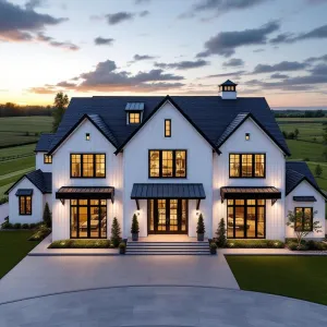 Majestic Rustic Retreat at Dusk